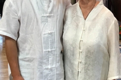 Maître Liu Deming avec Ingrid Malenfant au stage de novembre 2017 à la Roche Du Theil