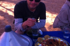 Maître Liu Deming dans le désert marocain, novembre 2017