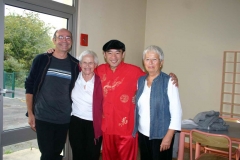 Olivier, Ingrid, Maître Liu Deming, et Françoise